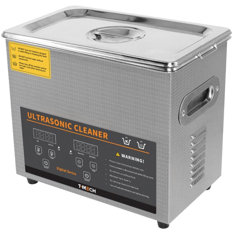 foto del prodotto monster shop pulitore ad ultrasuoni 3l professionale commerciale in acciaio inox pulizia 1 30 minuti timer 0 80 c riscaldatore 120w 240v 40khz