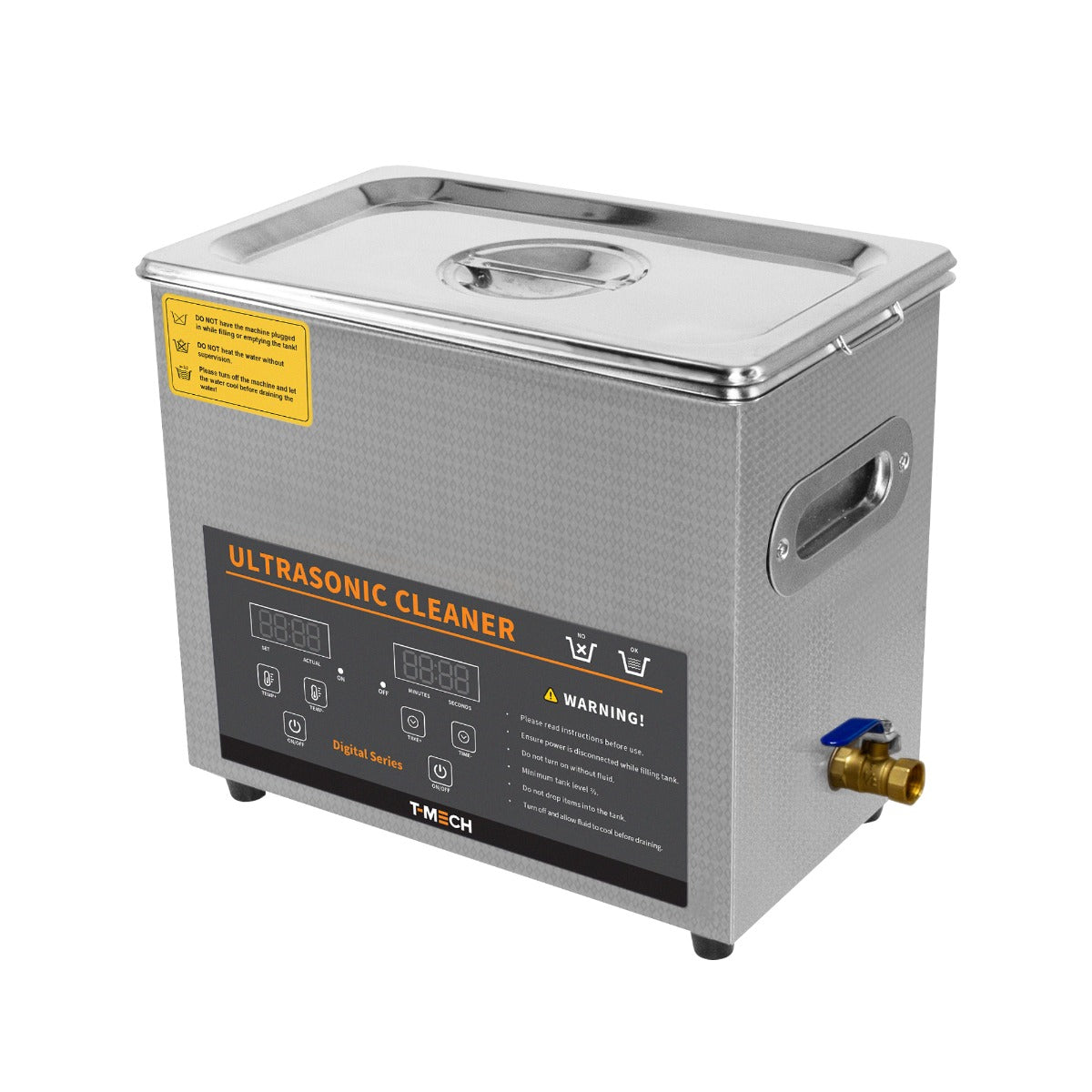 foto del prodotto monster shop pulitore ad ultrasuoni 6l professionale commerciale in acciaio inox pulizia macchina 1 30 minuti timer 0 80 c riscaldatore 300w 240v