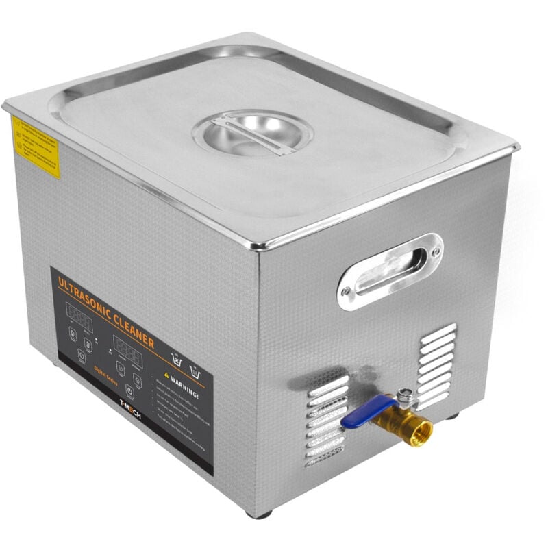 foto del prodotto monster shop pulitore d ultrasuoni 15l professionale commerciale in acciaio inox bagno di pulizia 1 30 minuti timer 0 80 c riscaldatore 450w 240v