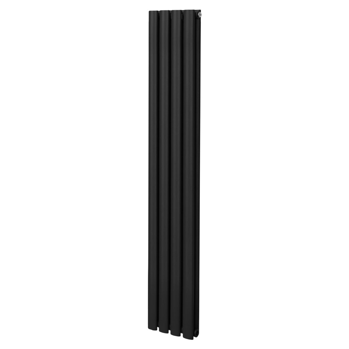 foto del prodotto monster shop radiatore a colonna ovale 1600mm x 240mm designer doppio pannello termosifone nero acciaio orizzontale inclusi spazzola per la pulizia
