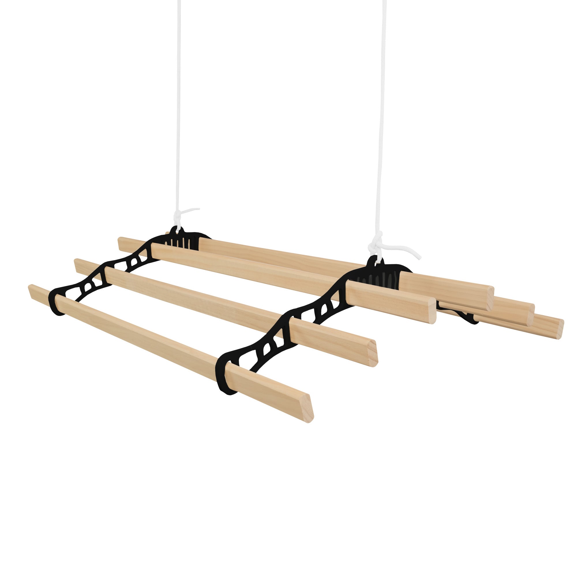 foto del prodotto monster shop stendibiancheria a soffitto con puleggia 6 listelli 0.9m nero tradizionale montato asciugabiancheria vittoriano estensibile in ghisa e