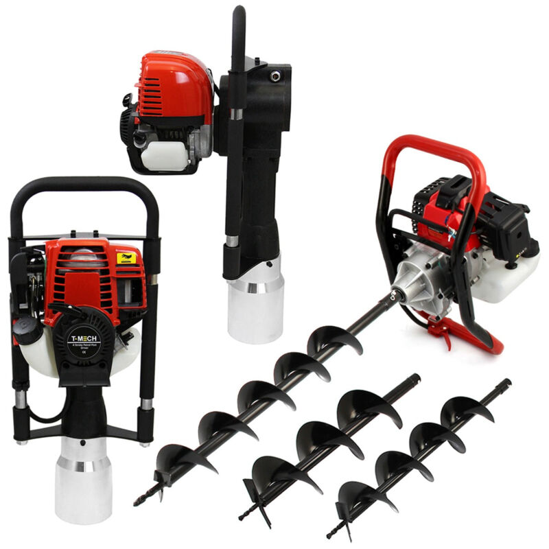 foto del prodotto monster shop trivella t mech per la terra e per il montaggio di pali a 4 tempi da 120 mm