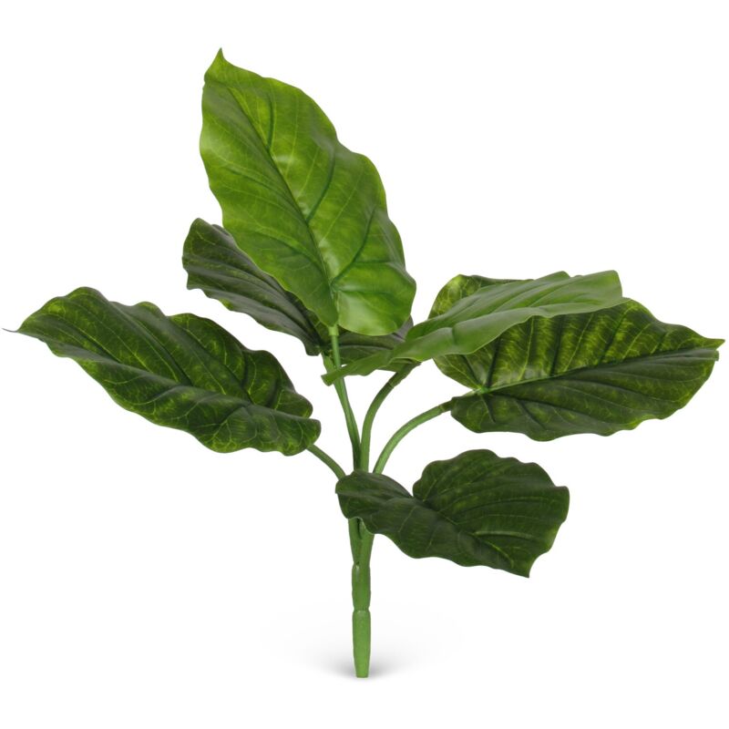 foto del prodotto monstera cespuglio artificiale con 6 foglie verde h 30 cm