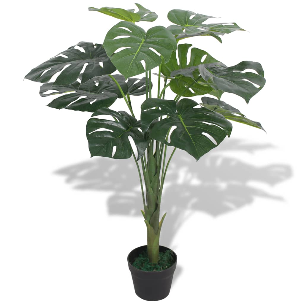 foto del prodotto monstera pianta artificiale con vaso 70 cm verde cod mxl 76973