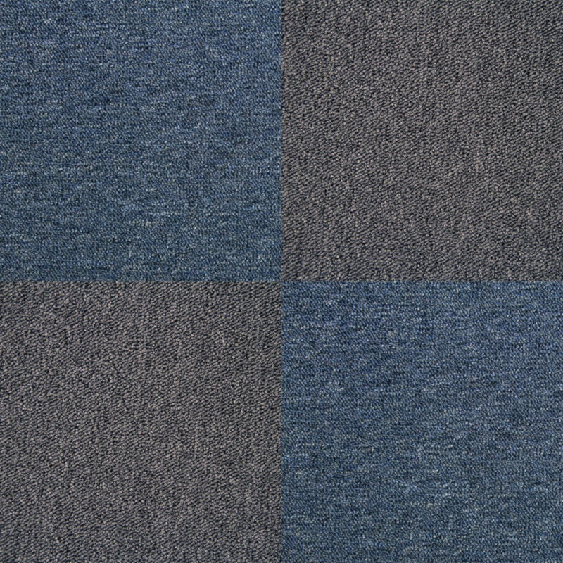 foto del prodotto monstershop moquette pavimento al metro quadrotte di tappeto su misura componibile, mattonelle in tessuto autoposanti per interni, set da 40