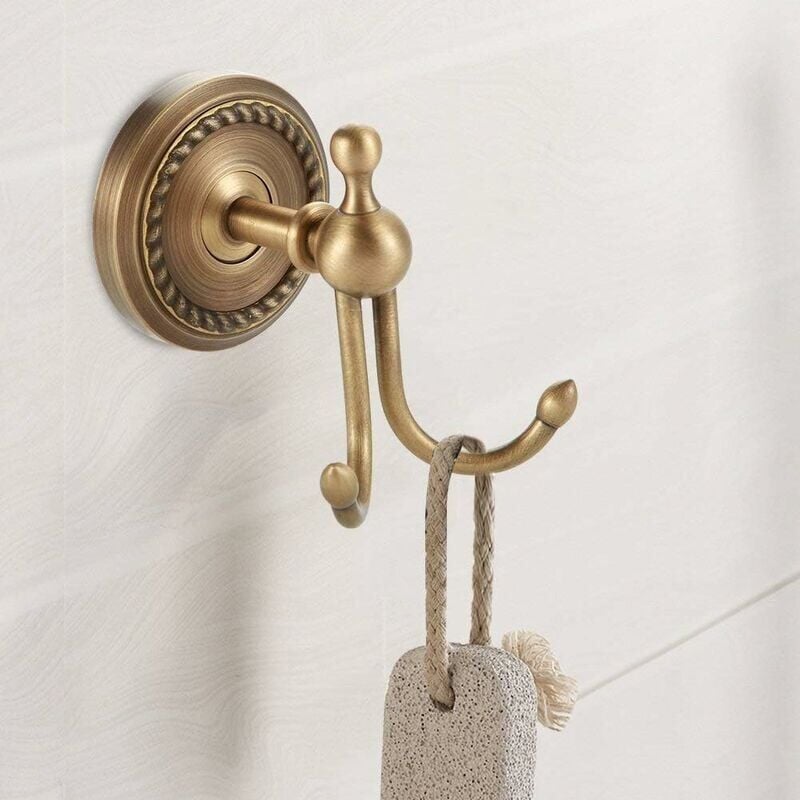 foto del prodotto montaggio a parete, bagno antico porta in ottone porta asciugamani appendiabiti a parete appendiabiti appendiabiti articoli per la casa