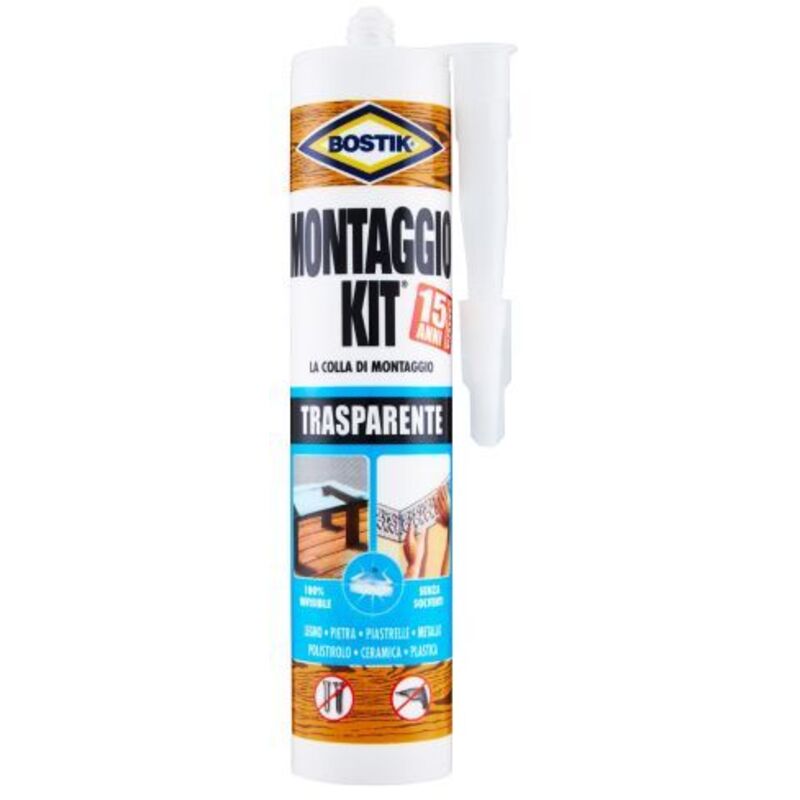 foto del prodotto montaggio kit trasparente 310 g cartuc bostik
