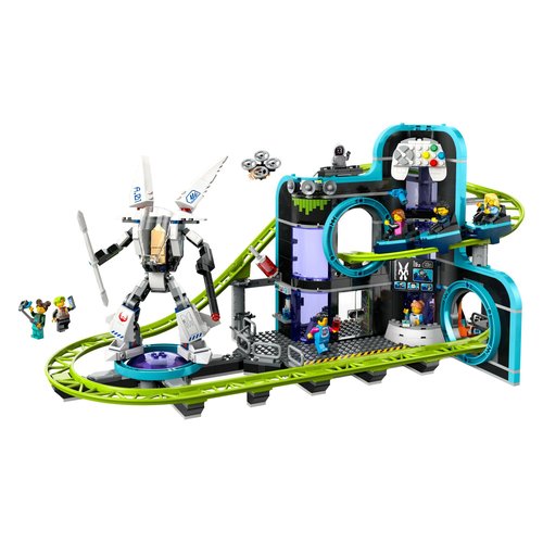 foto del prodotto montagne russe di robot world lego 60421 my city
