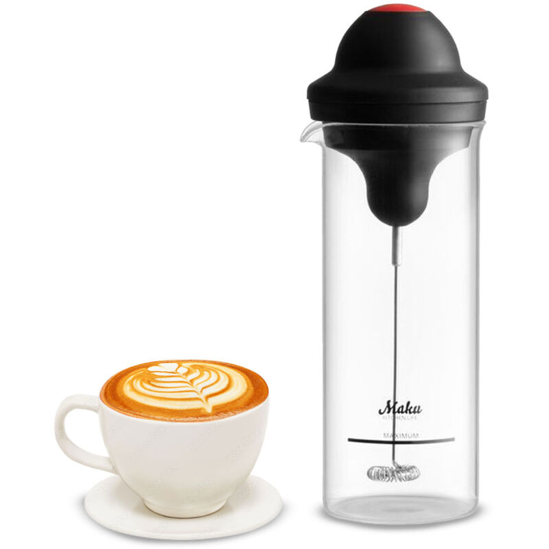 foto del prodotto montalatte schiumatore elettrico a batterie per caff latte 2xaa 450 ml