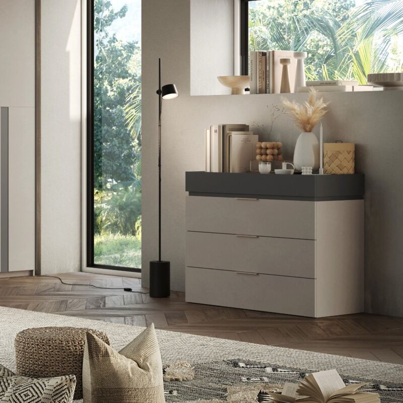 foto del prodotto montefioredesign - cassettiera a 4 cassetti naike linea chèrie disponibile in 3 colori