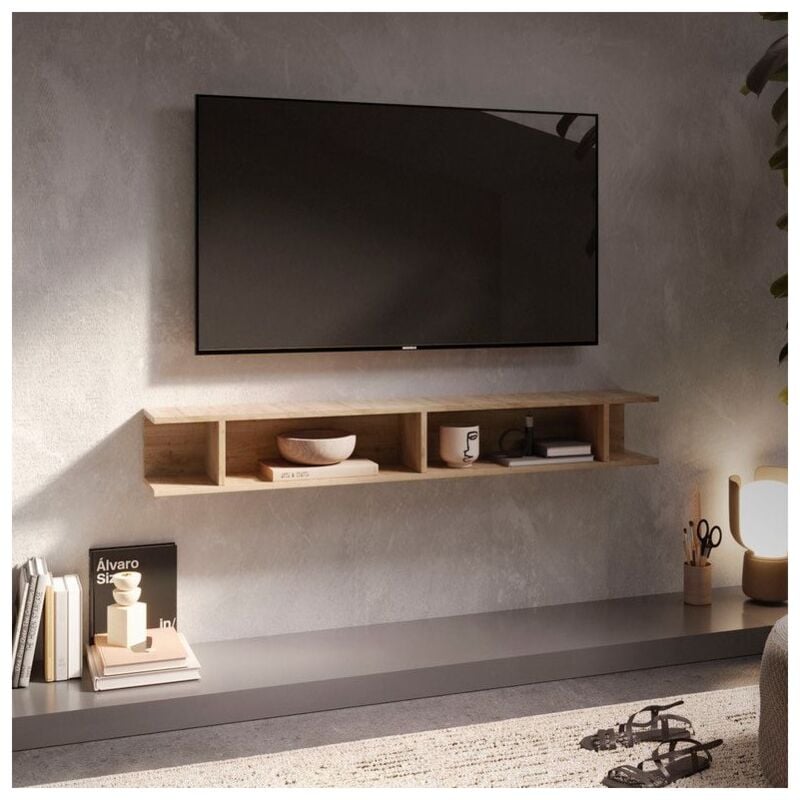 foto del prodotto montefioredesign mensola libreria sospesa linea arte disponibile in 10 colori