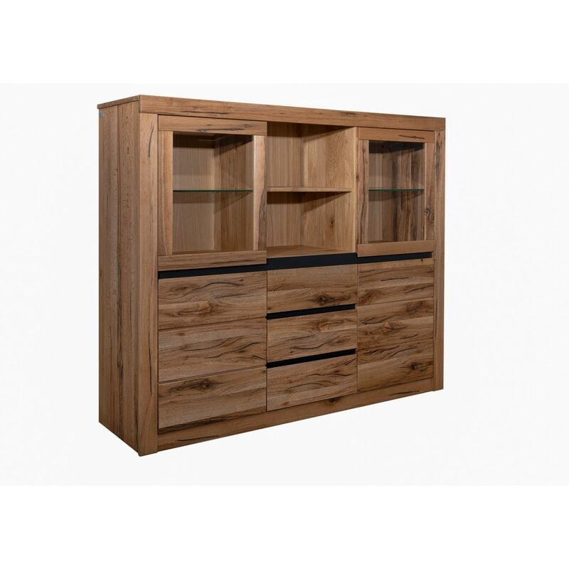 foto del prodotto montreux 242 credenza in legno di cerro oliato marrone tabacco 160x45x140