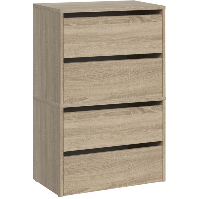 foto del prodotto monz scarpiera modulare dimensioni 60x36x88cm 4 ante a soffietto