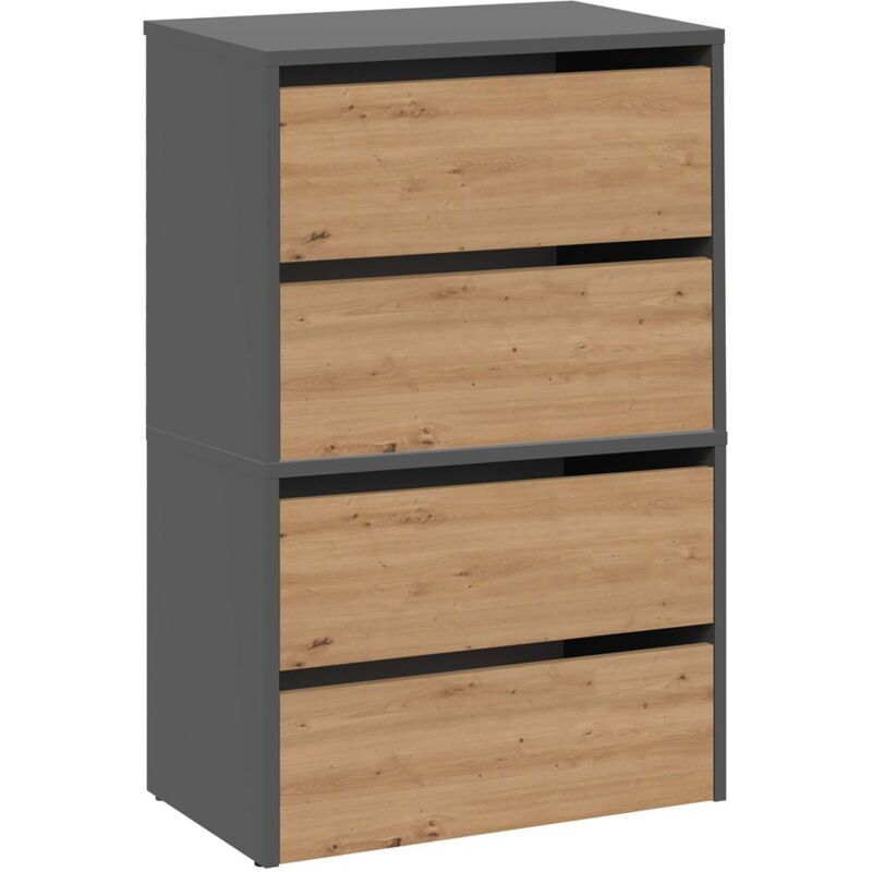 foto del prodotto monz scarpiera modulare dimensioni 60x36x88cm 4 ante a soffietto