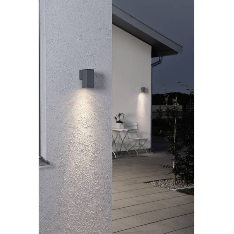 foto del prodotto monza 7908 370 lampada da parete per esterno lampadina alogena gu10 35 w antracite konstsmide