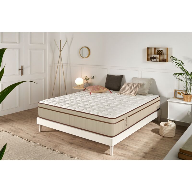 foto del prodotto moonia materasso a molle insacchettate hybrid marrone 25 cm 160x190 cm