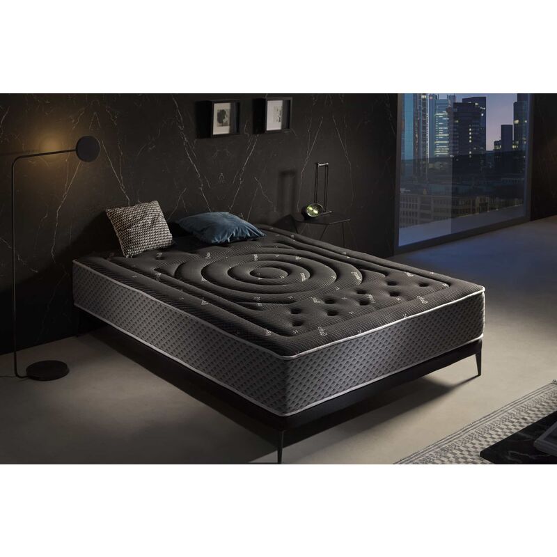 foto del prodotto moonia materasso supersoft premium black multizone, 27cm, 160x190cm
