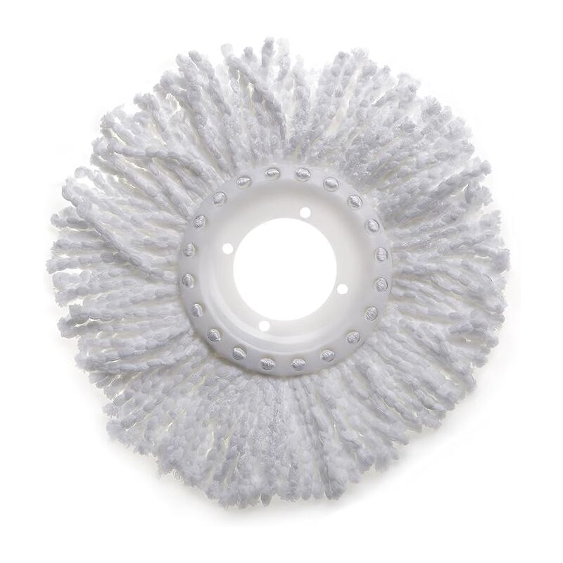 foto del prodotto mop circolare lava pavimenti realizzato con fili di 100 microfibra