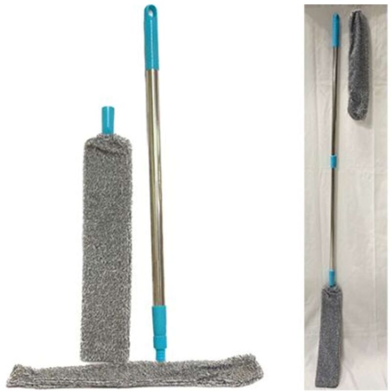 foto del prodotto mop microfibra slim c manico estensibile