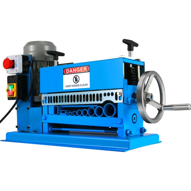 foto del prodotto mophorn 1.5 38mm macchina spelafili automatica 370w spelafili per cavi metallici 10 lame spelafili elettrico 15 m min