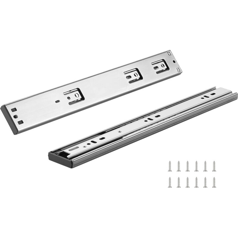 foto del prodotto mophorn 10 paia di guide per cassetti da 355.6 mm, guide laterali, estensione completa in acciaio per impieghi gravosi, guide silenziose con chiusura
