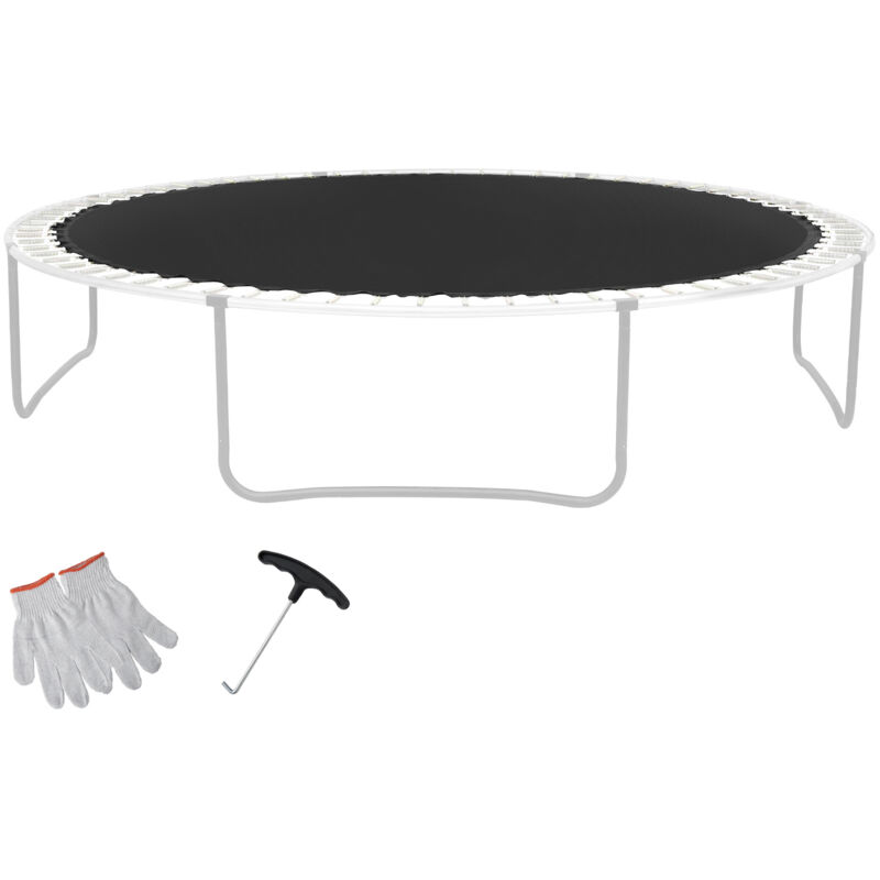foto del prodotto mophorn 14 piedi tappeto elastico di ricambio, tappeto elastico universale per trampolino rotondo da 14 piedi, tappeto rinforzato resistente ai