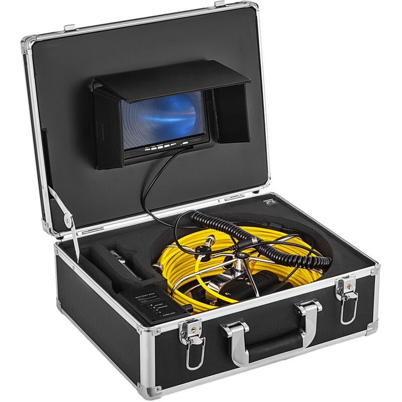 foto del prodotto mophorn 20 m telecamera di ispezione fognaria 9 pollici lcd dvr impermeabile pipeline drain kit