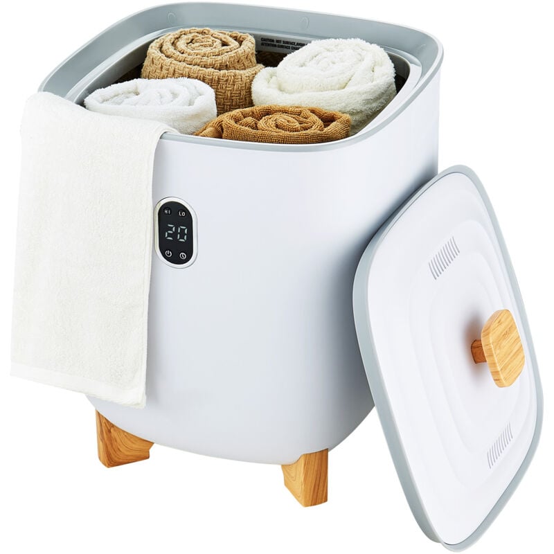 foto del prodotto mophorn 25 l grande scaldasalviette secchio con schermo led, colonne di riscaldamento, timer regolabile, accappatoio, coperta pigiama, spegnimento