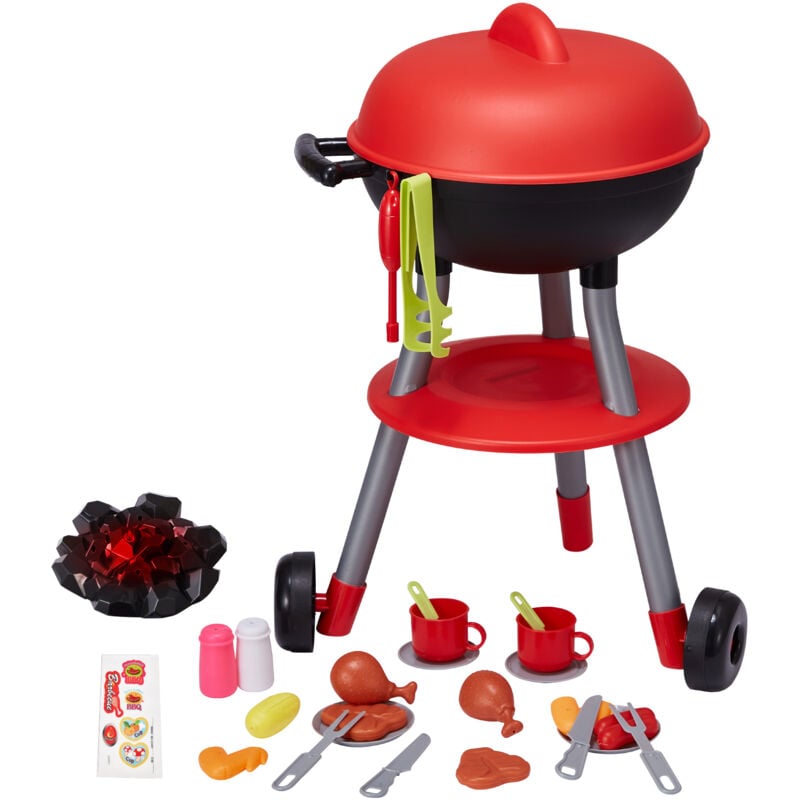 foto del prodotto mophorn 28 pezzi bbq grill playset per bambini suono e luce, divertimento in cucina interattivo per bambini dai 3 ai 5 anni, regalo di compleanno