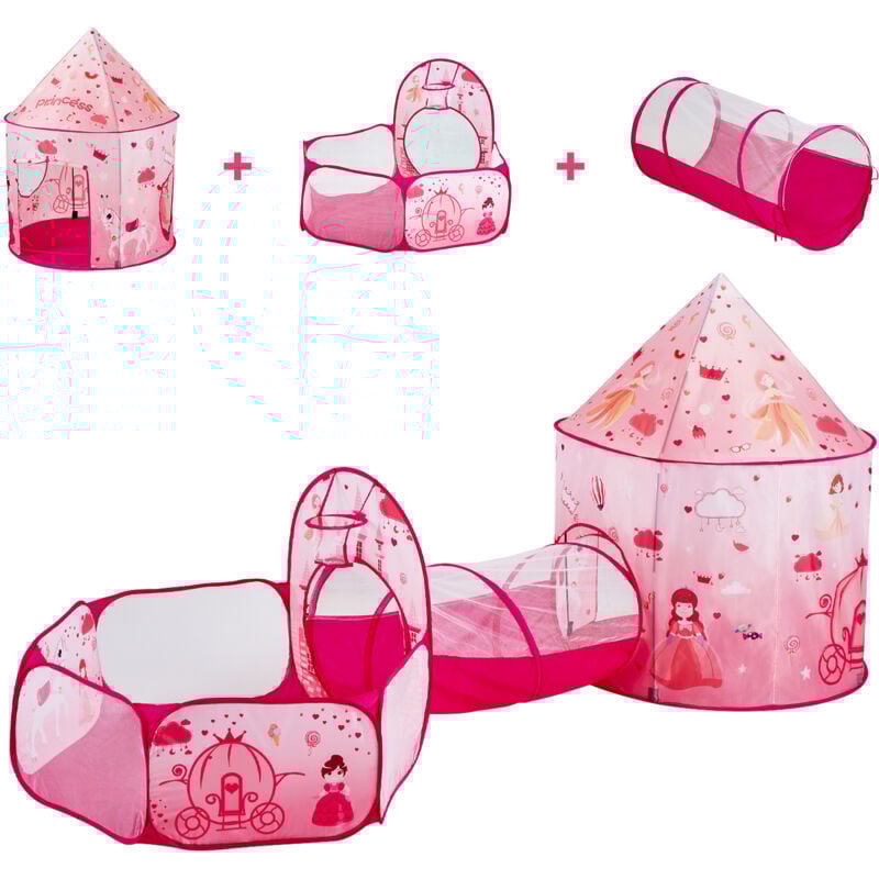 foto del prodotto mophorn 3 in 1 tenda da gioco per bambini con tunnel per bambine e bambini, casetta da gioco pop up per interni esterni, borsa per il trasporto e