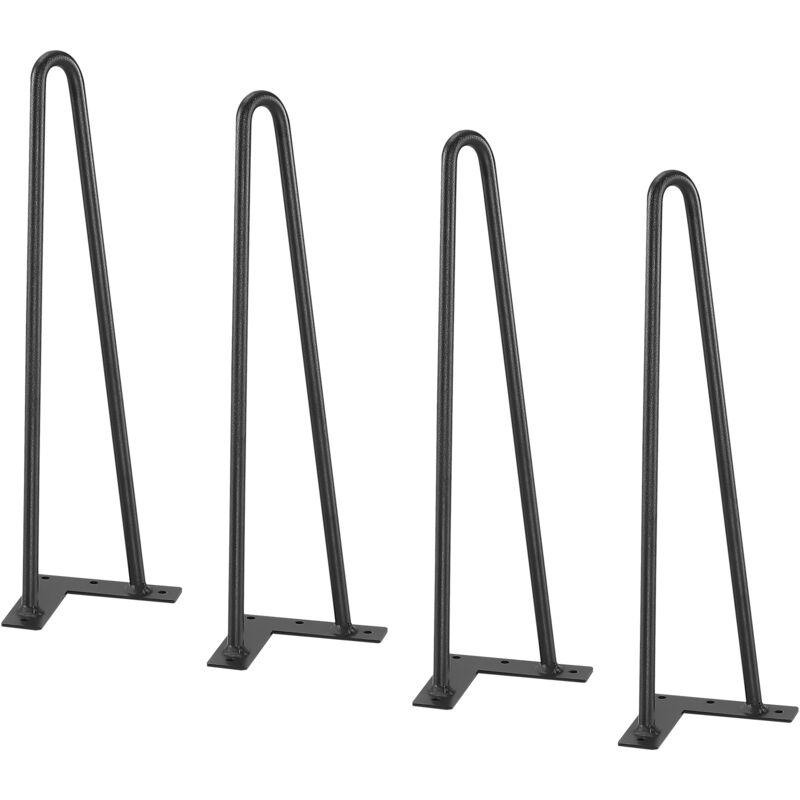foto del prodotto mophorn 406,4 mm gambe per mobili a forcina gambe per tavolo da pranzo in metallo resistenti, capacit 226,8 kg con protezioni per pavimento in