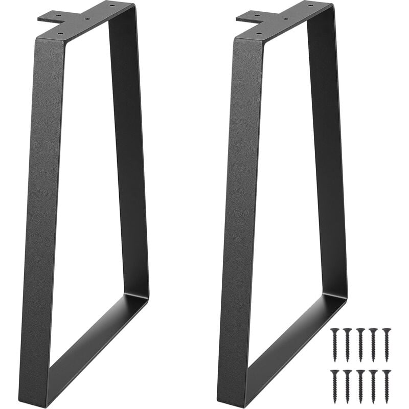 foto del prodotto mophorn 406.4mm gambe da tavolo trapezoidali in acciaio, set di 2 per tavolini da caff fai da te, scrivanie moderne, panche, comodini, carico
