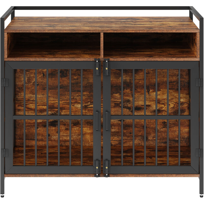 foto del prodotto mophorn 41 pollici furniture style dog crate con contenitore gabbia per cani in legno per razze grandi medie doppie porte uso interno supporta fino