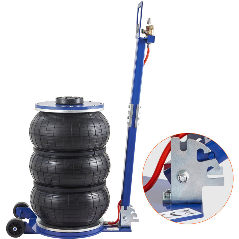 foto del prodotto mophorn 5 ton 11000 lbs triple bag air jack, pneumatico airbag jack 18,5 pollici di sollevamento, sollevamento veloce con maniglia regolabile per