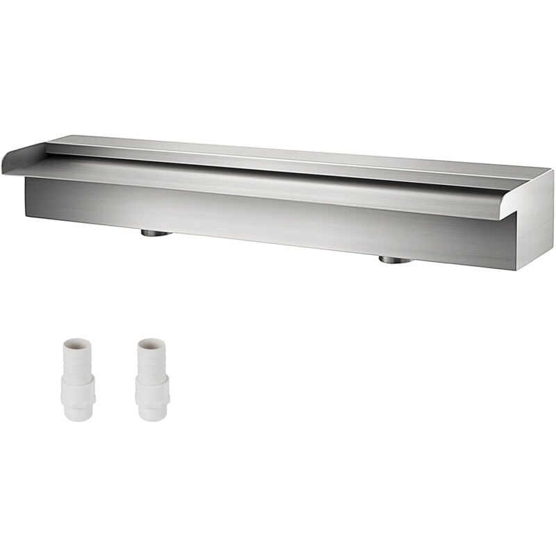 foto del prodotto mophorn 59,1 x 4,5 x 3,1 fontana a cascata in acciaio inossidabile per laghetto da giardino, interno ed esterno