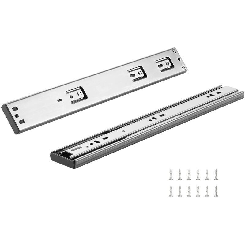 foto del prodotto mophorn 6 paia di guide per cassetti da 406.4 mm, guide laterali, estensione completa in acciaio per impieghi gravosi, guide silenziose con