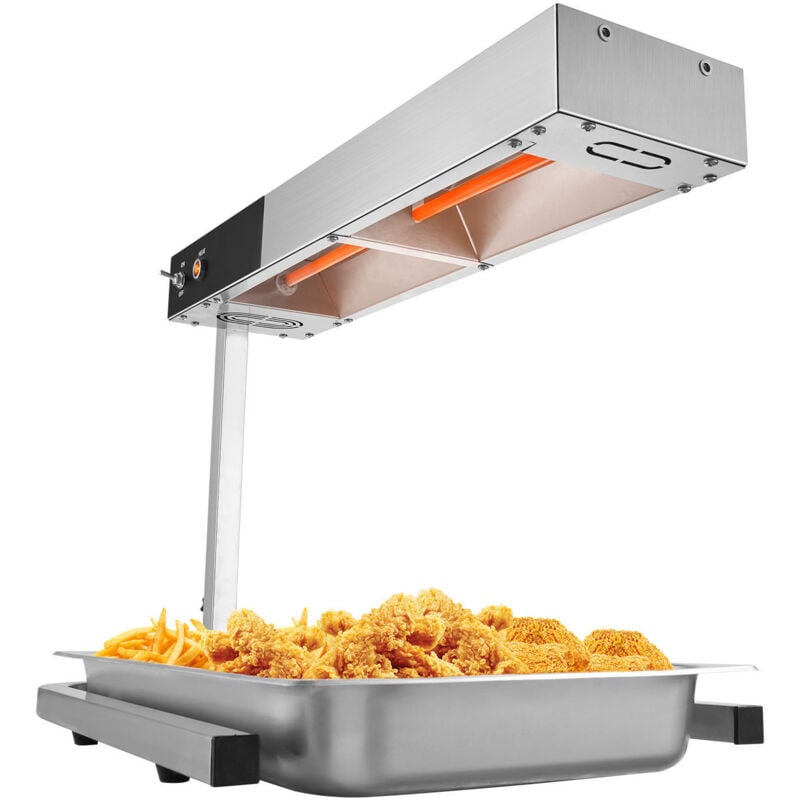 foto del prodotto mophorn 750w scaldapatate francese, lampada riscaldante commerciale, luce riscaldante elettrica in acciaio inossidabile per cucina a buffet di