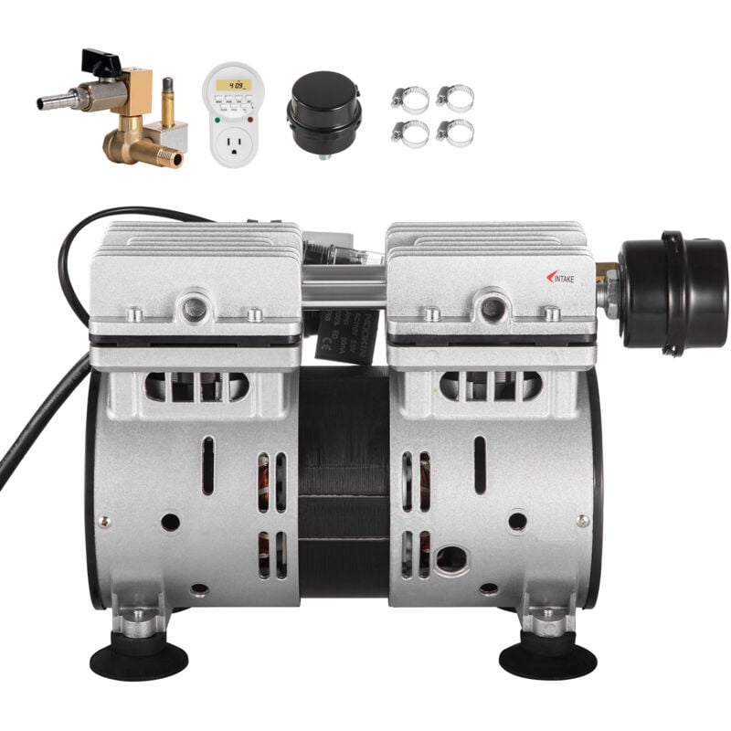 foto del prodotto mophorn aeratore per laghetti 550 w 5,2 cfm 3 4 hp compressore timer valvole circolazione ossigeno per laghetto lago 50 acqua profonda