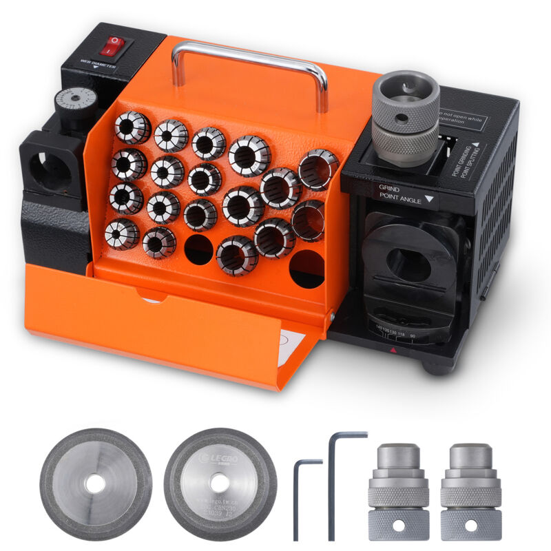 foto del prodotto mophorn affilatrice per punte da trapano mr 20g uno strumento di precisione per la rettifica e l affilatura di punte da trapano da 3 mm a 20