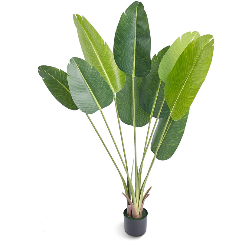 immagine 0 del prodotto mophorn albero artificiale di uccelli del paradiso, pianta finta alta 1,5 m, materiale pe, protezione anti ribaltamento, albero finto verde