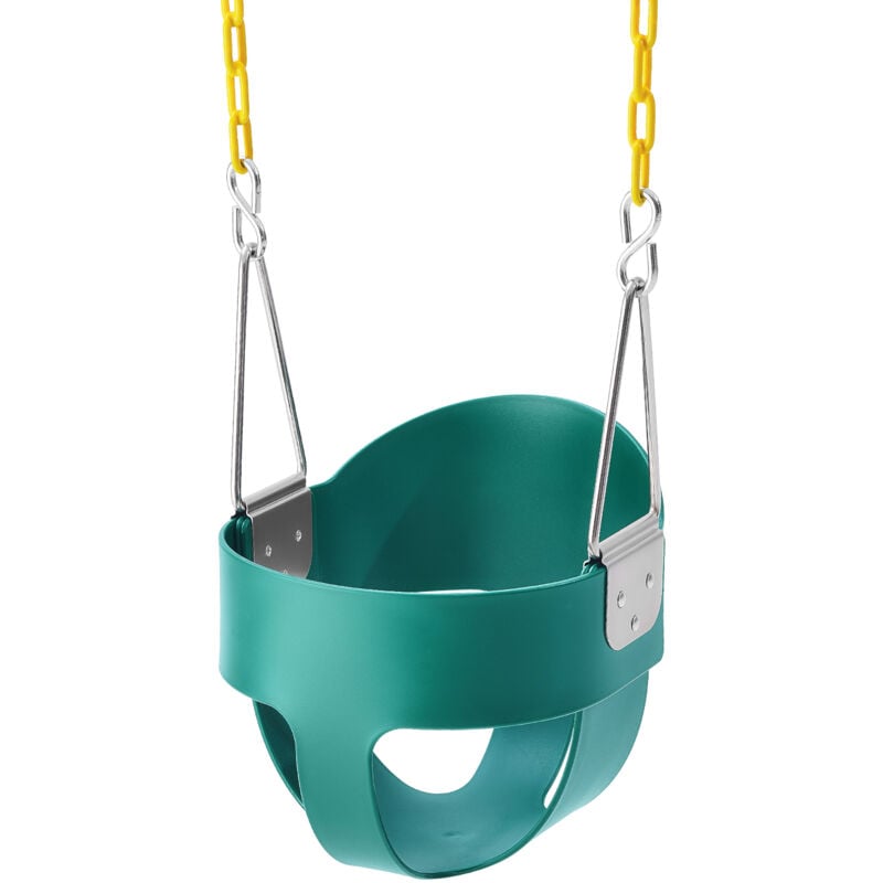 foto del prodotto mophorn altalena per bambini con schienale alto, catene rivestite e moschettoni, supporta 68 kg altalena per bambini, altalena completamente