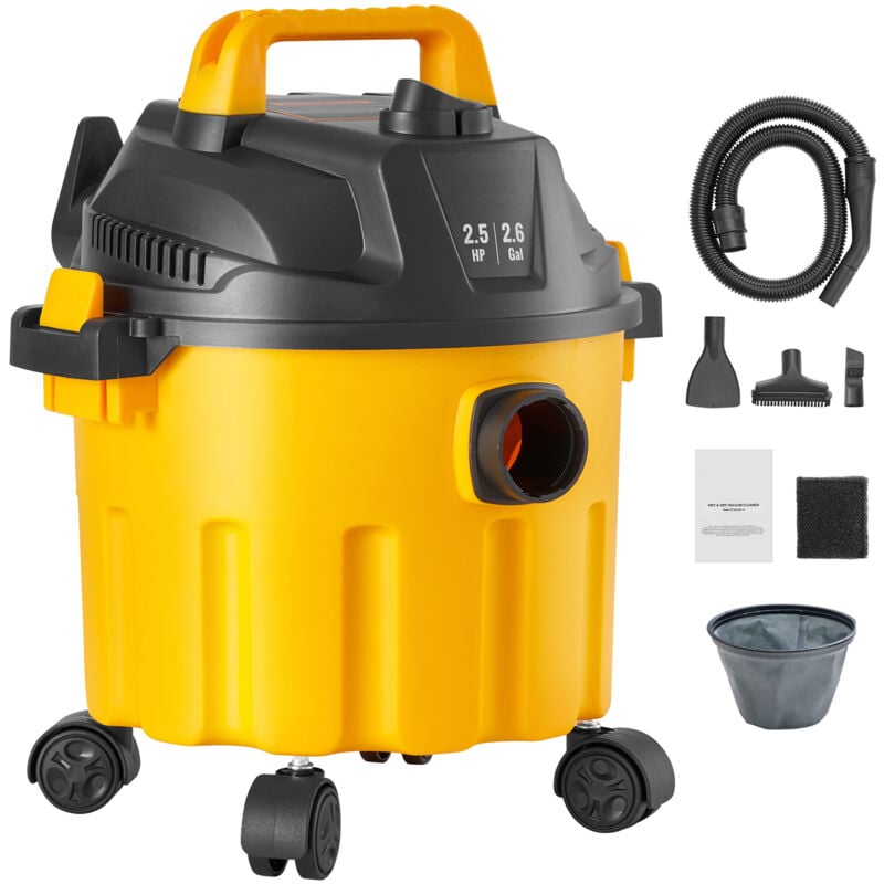 foto del prodotto mophorn aspirapolvere per umidi asciutti capienza ca. 10l, aspirapolvere portatile 2,5 hp max, aspirazione con ugello a rotelle, aspirapolvere per