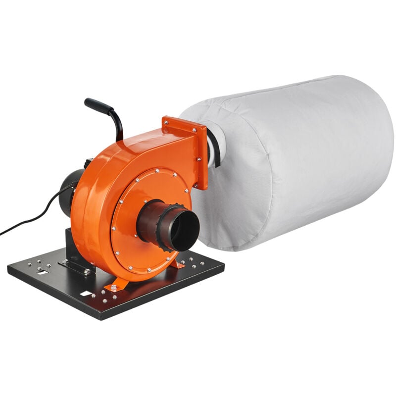 foto del prodotto mophorn aspiratore polveri, flusso dearia 1hp 460 cfm, aspiratore polveri rotante sacco 21 galloni, filtrazione a sacco da 2,5 micron, contenitore