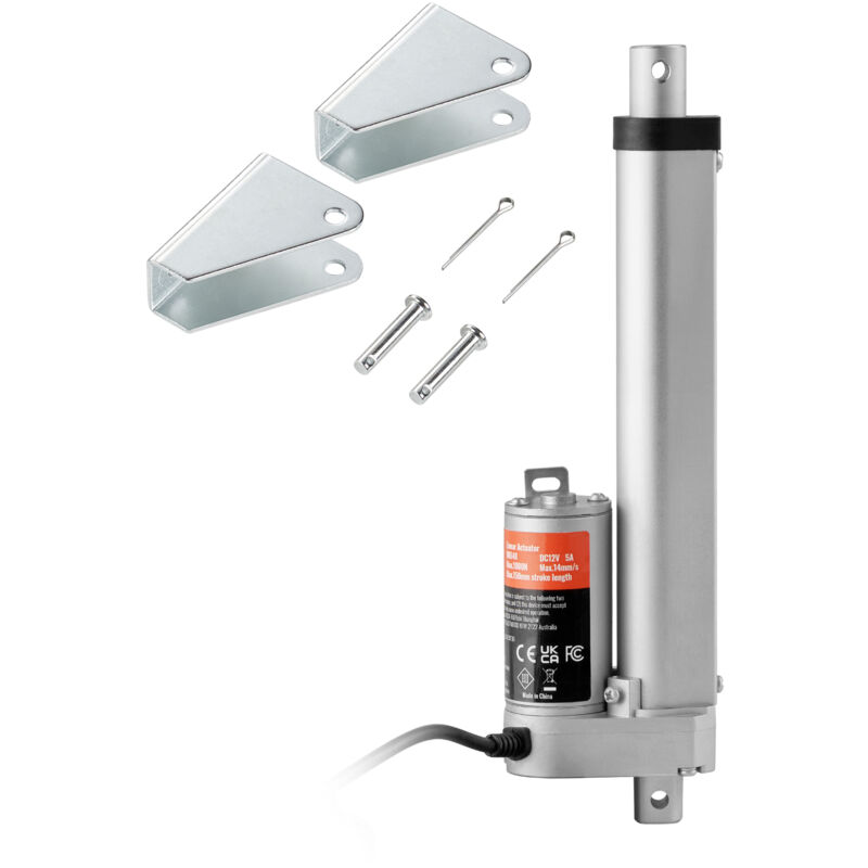 foto del prodotto mophorn attuatore lineare 12v,attuatore lineare da 6pollici ad alto carico 330libbre 1500 n,attuatore di movimento da 0,19 s con staffe di
