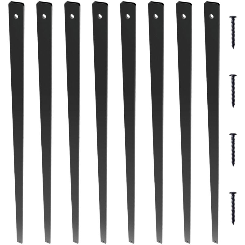 foto del prodotto mophorn balaustra in metallo per scala, 32,28 x 1 balaustra decorativo in lega di alluminio piatto, ringhiera classica per ponti cavi