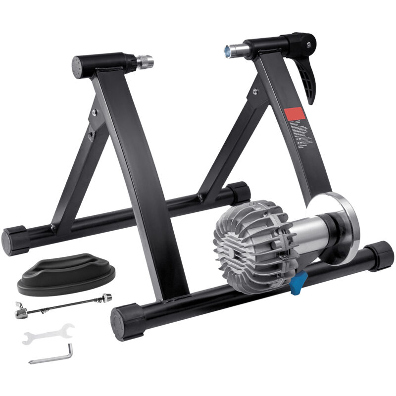 foto del prodotto mophorn bike trainer stand, stazionario per ruote da 26 29, volano fluido per la riduzione del rumore, portatile per esercizi di ciclismo indoor,