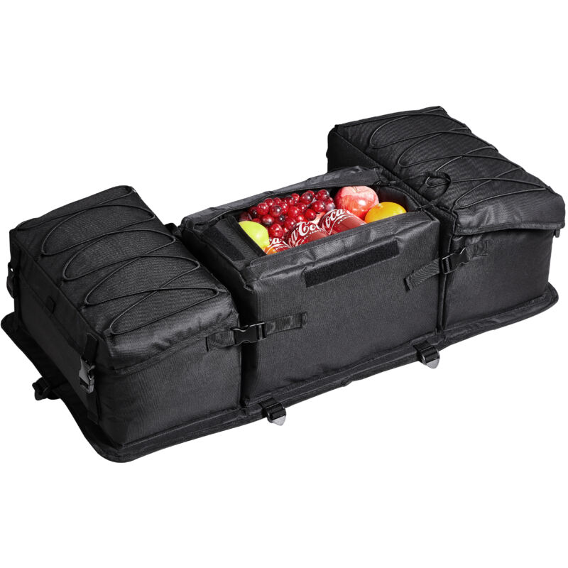 foto del prodotto mophorn borsa portaoggetti posteriore atv da 50 l, realizzata in tessuto oxford 600d con cuscino in spugna e portabottiglie, compatibile con la