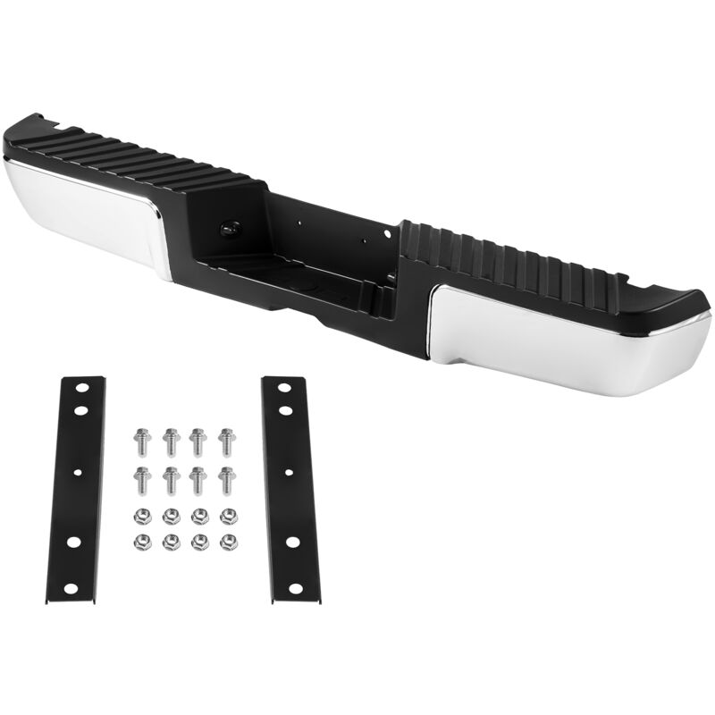 foto del prodotto mophorn bumper posteriore, compatibile con 2008 2016 ford f250 f350 super duty, acciaio cromato, ricambio dell assemblaggio con luce della targa e