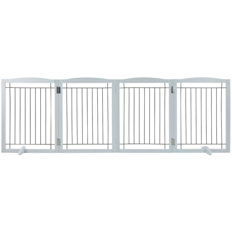 foto del prodotto mophorn cancello per cani autoportante, cancello per animali, cancello per porta 610 x 813 mm cancello per cani pieghevole per passaggi scale,