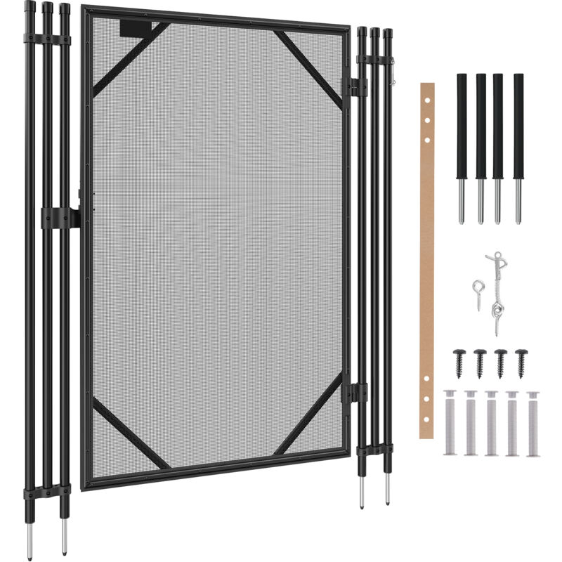 foto del prodotto mophorn cancello per recinzione per piscina, 4 x 2,5 piedi, cancello per piscina interrato facile fai da te, kit cancello per recinzione per piscina